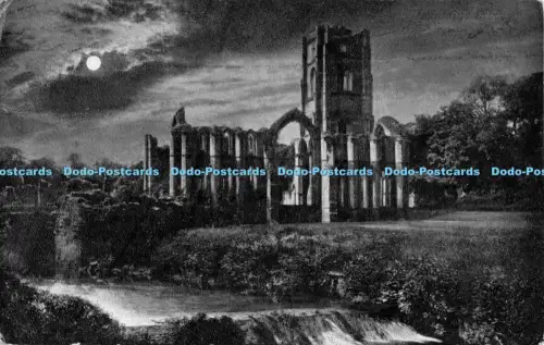 R056772 Abbey by Night Valentine Moonlight