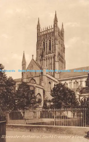 R056919 Worcester Cathedral South Transept and Tower Frith