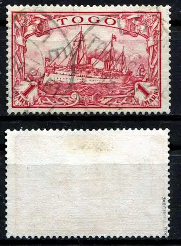Dt. Kol. Togo 1900 Nr 16 Zentraler Rund / Vollstempel