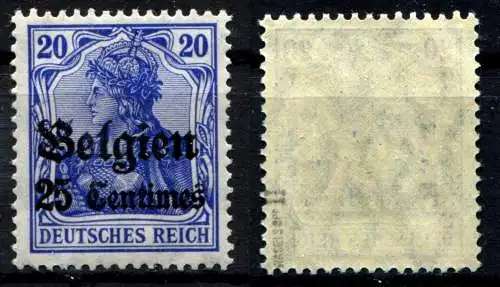 Bes. 1. Wk. Belgien 1914 Nr 4II Postfrisch / **