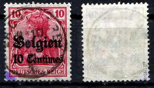 Bes. 1. Wk. Belgien 1914 Nr 3 Rundstempel (Datum und/oder Ort klar)