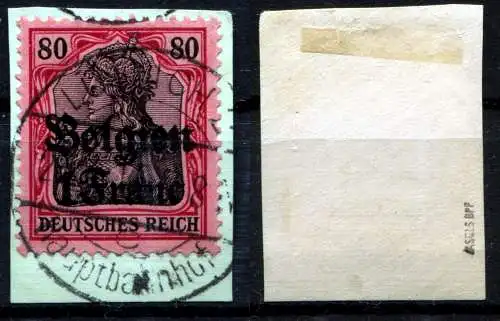 Bes. 1. Wk. Belgien 1914 Nr 7 Briefstück