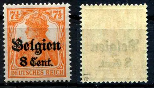Bes. 1. Wk. Belgien 1916 Nr 13aI Postfrisch / **