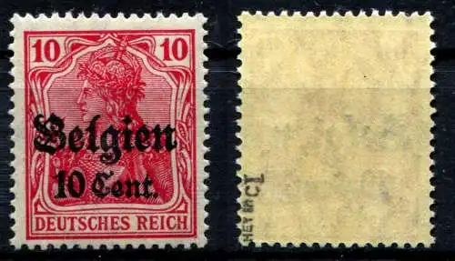 Bes. 1. Wk. Belgien 1916 Nr 14cI Postfrisch / **