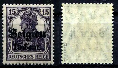 Bes. 1. Wk. Belgien 1916 Nr 16bI Postfrisch / **