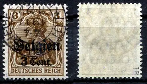 Bes. 1. Wk. Belgien 1916 Nr 11aI Rundstempel (Datum und/oder Ort klar)