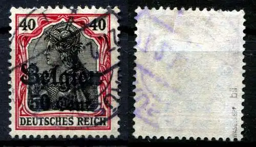 Bes. 1. Wk. Belgien 1916 Nr 20bII Rundstempel (Datum und/oder Ort klar)