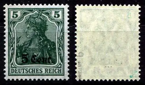 Bes. 1. Wk. West 1916 Nr 2b Postfrisch / **