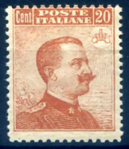 Königreich. Vittorio Emanuele III ohne Wasserzeichen 1916.