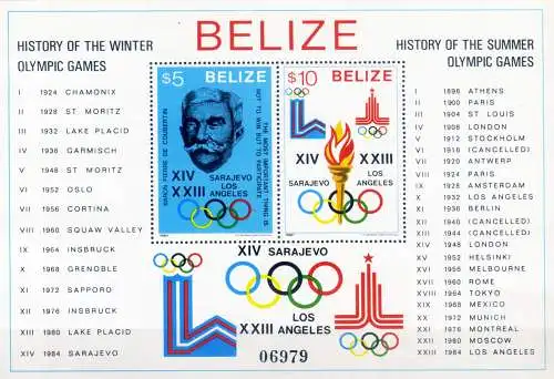 Sport. Geschichte der Olympischen Spiele 1981.