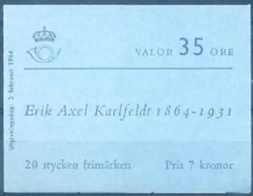 Literatur 1964. Erik Axel Karlfeldt.