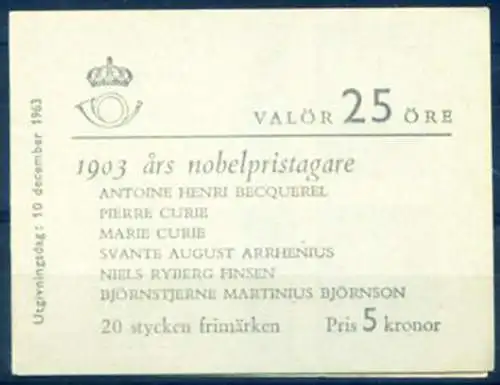 Nobelpreis 1963. Heft.