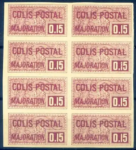 Postpakete 1918-20. Block von 8.