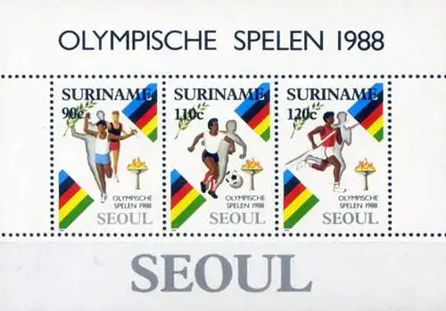 Sport. Olympische Spiele Seoul 1988.