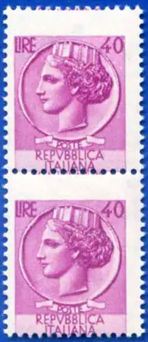 Republik. Syrakusana 40 Lire 1968. Vielfalt.