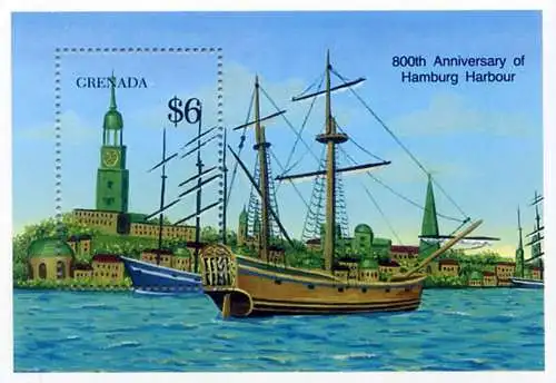 Hamburger Hafen 1989.