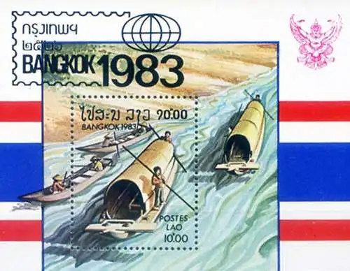 Bangkok 1983. Boote.
