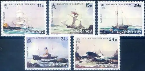Alderney. Schiffbruch 1987.