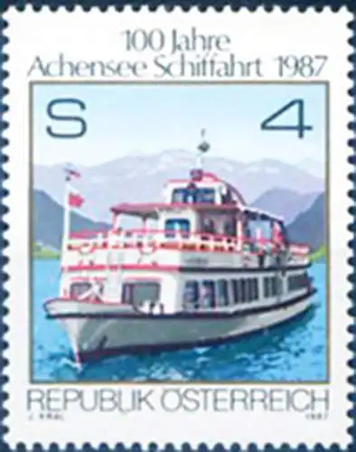 Schifffahrt auf dem Achensee 1987.