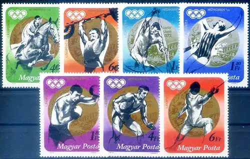 Sport. Olympische Spiele 1973 in München. Medaillen ausgezeichnet.