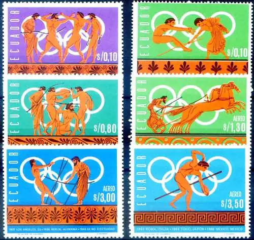 Sport. Olympische Spiele 1966 in Mexiko-Stadt.