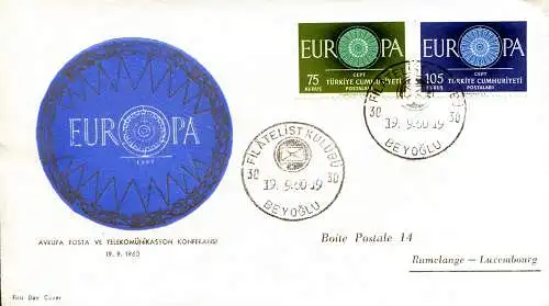 Europa 1960. FDC.