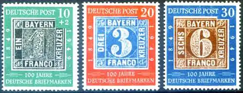 100 Jahre Deutsche Briefmarke 1949.