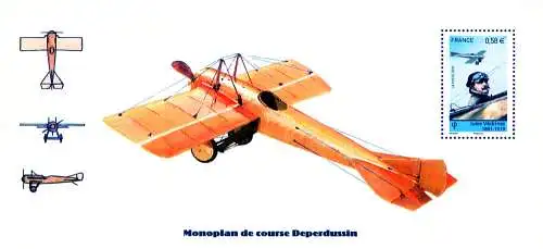 Französische historische Flugzeuge. 6 Blatt 2010.