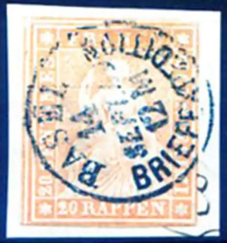 Helvetia sitzt 1857.