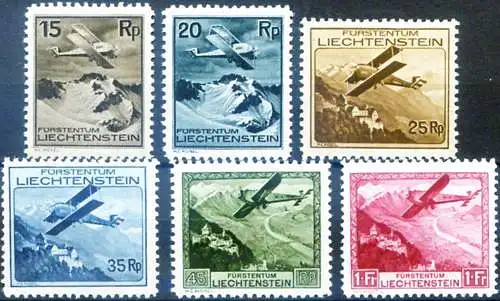 Flugzeuge und Landschaften 1930.