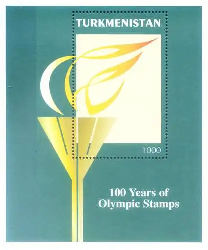 100. der olympischen Briefmarke 1997.