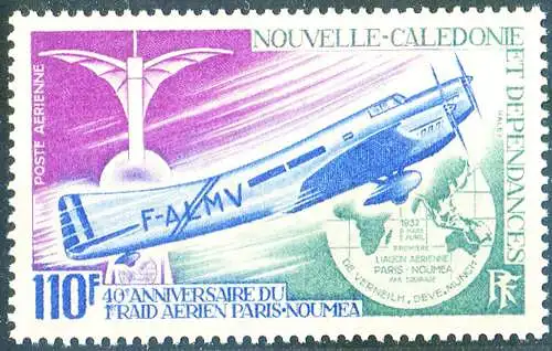 Flug Paris-Noumea 1972.