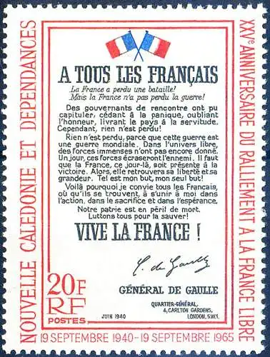 Freies Frankreich 1965.