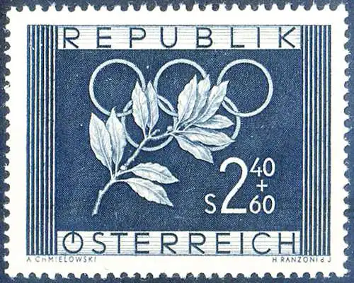Sport. Olympische Spiele 1952 in Oslo und Helsinki.
