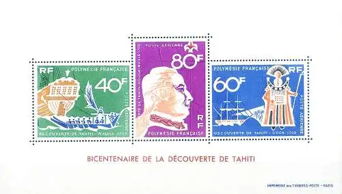 Entdeckung von Tahiti 1968.