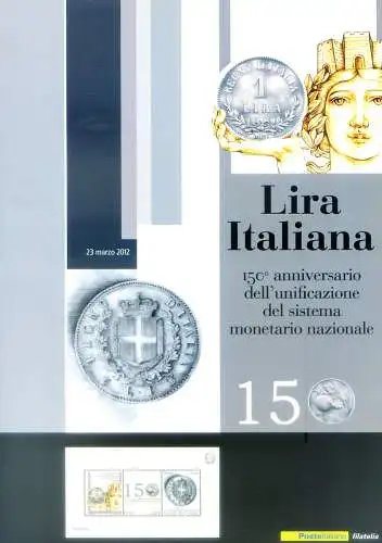 Italienische Lira 2012. Ordner.