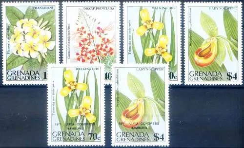 Grenadinen. Flora. Blumen 1984.