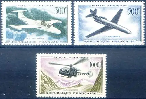 Lufttransportmittel 1957-1959.