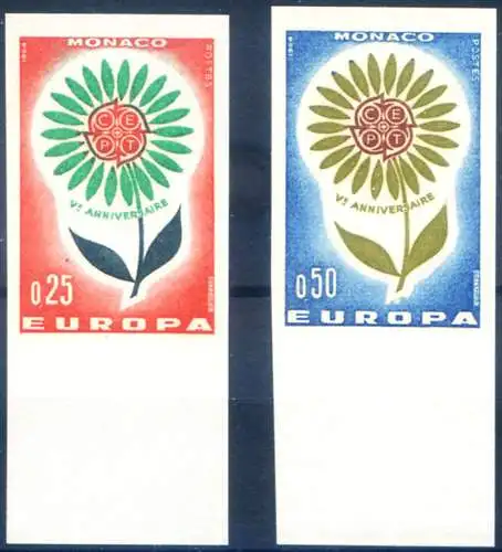 Europa 1964. Nicht gezackt.