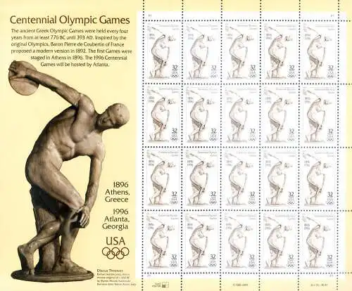 Sport. 100 Jahre Olympische Spiele 1996.