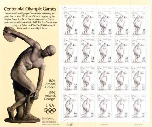 Sport. 100 Jahre Olympische Spiele 1996.