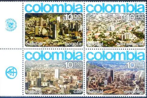 Panoramen von Bogotá 1976.
