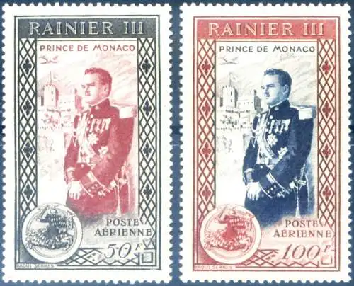 Thronbesteigung von Ranieri III 1950.