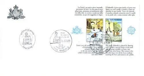 Europa 1989. FDC.