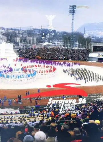 Sport. Leichtathletik. Treffen der IAAF Sarajevo 1996. FDC im Ordner.