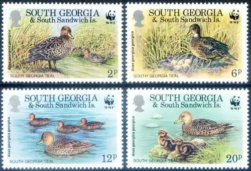 Südgeorgien. Fauna. WWF. Ente 1992.