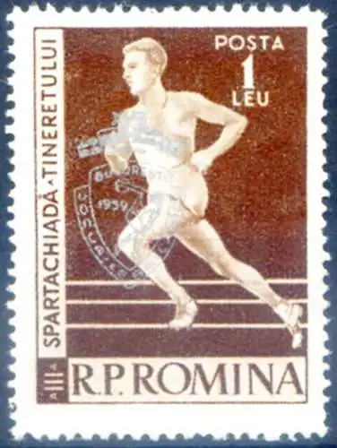 Sport. Balkanspiele 1959. Überdruckt.
