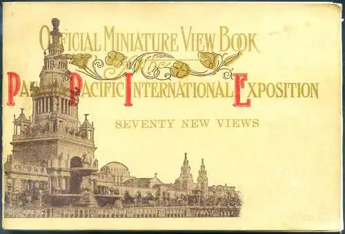 Pacific International Exhibition 1915. Offizielles Postkartenheft mit Ansichten.