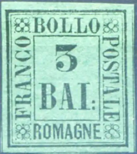 Romagna. 3 b. 1859. Zungenhaft.