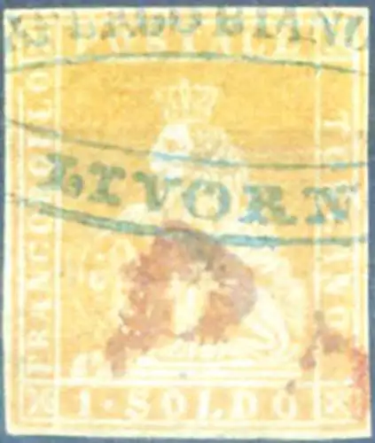 Toskana. März 1 Jh. 1851-1852. Gebraucht.